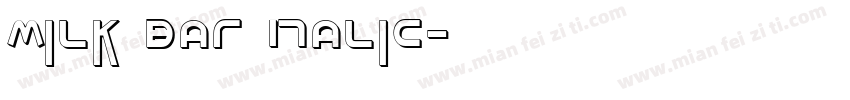 Milk Bar Italic字体转换